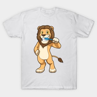 Lion with Toothbrush T-Shirt